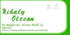 mihaly oltean business card